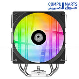 ID-COOLING SE-214-XT V2 ARGB CPU cooler with 120mm PWM ARGB fan and 200W TDP support available in Egypt