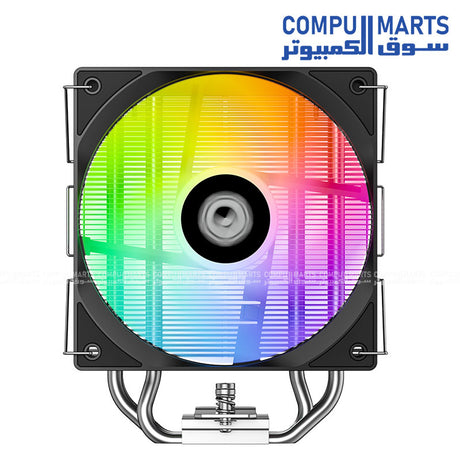 ID-COOLING SE-214-XT V2 ARGB CPU cooler with 120mm PWM ARGB fan and 200W TDP support available in Egypt