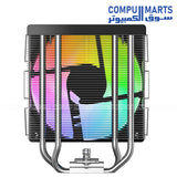 Powerful ID-COOLING air CPU cooler with 4 direct touch heatpipes and Hydraulic Bearing fan for Intel and AMD platforms