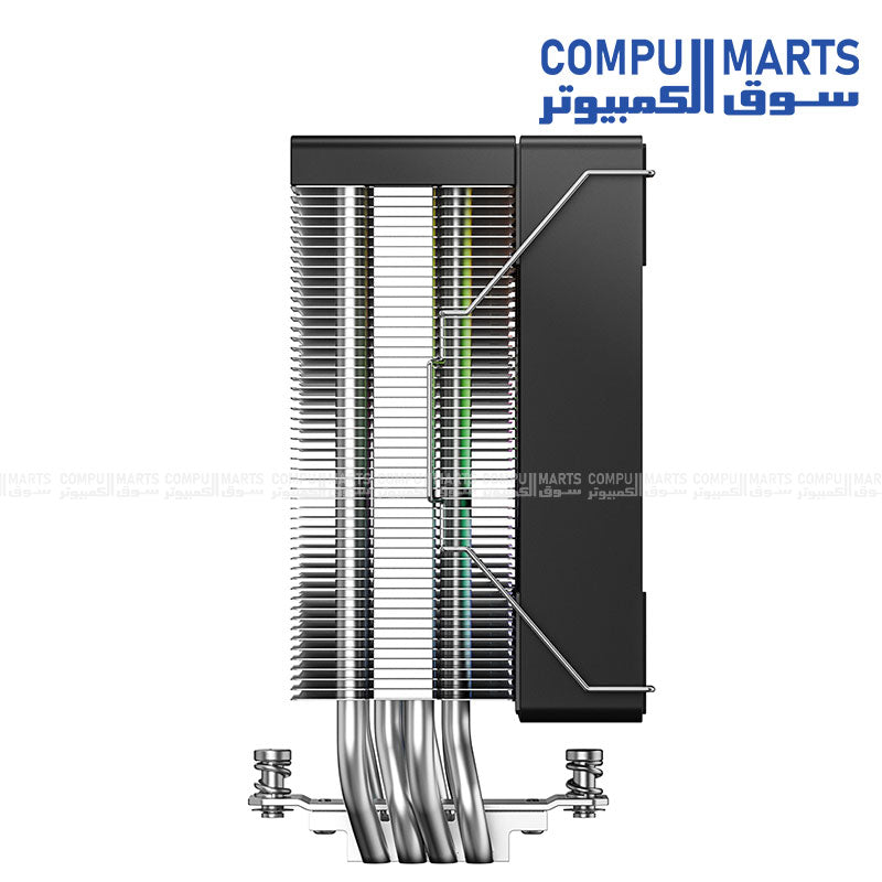 Compumarts ID-COOLING CPU air cooler with 120mm AS-120-ARGB V2 fan and aluminum fin heatsink design