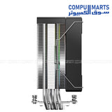 Compumarts ID-COOLING CPU air cooler with 120mm AS-120-ARGB V2 fan and aluminum fin heatsink design
