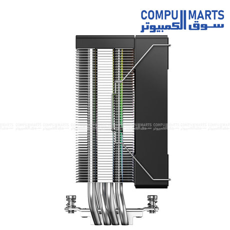 Compumarts ID-COOLING CPU air cooler with 120mm AS-120-ARGB V2 fan and aluminum fin heatsink design