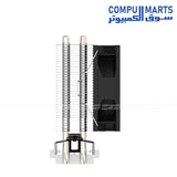 SE-802-SD V3 air CPU cooler featuring an 80×80×25mm hydraulic bearing fan with 2200RPM±10% speed