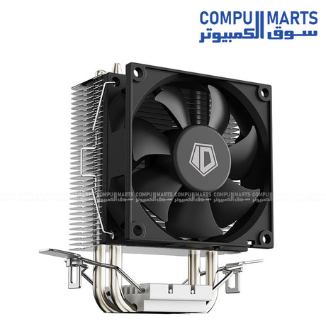 ID-COOLING SE-802-SD V3 black CPU air cooler with 95W TDP and 2×Ф6mm direct-touch heatpipes