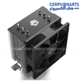 Compact ID-COOLING air CPU cooler with 3 direct touch heatpipes and aluminum fin heatsink for desktop systems