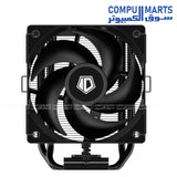 Compact CPU cooling solution featuring 105×73×123mm dimensions and high efficiency thermal design for space-constrained gaming and workstation builds