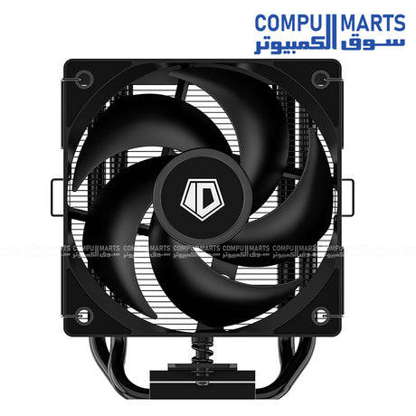 Compact CPU cooling solution featuring 105×73×123mm dimensions and high efficiency thermal design for space-constrained gaming and workstation builds