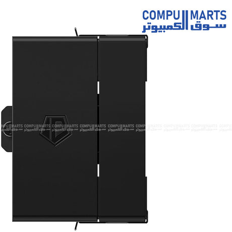 100×100×25mm AS-10025 V2 PWM fan with hydraulic bearing technology delivering stable airflow performance and up to 2500 RPM speed range