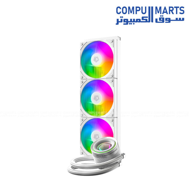 ID-COOLING FX360 INF 360mm Liquid CPU Cooler 350W TDP Aluminum Radiator 3x120mm ARGB Fans 2000RPM PWM Support Intel LGA1851/1700/1200/115X AMD AM5 AM4