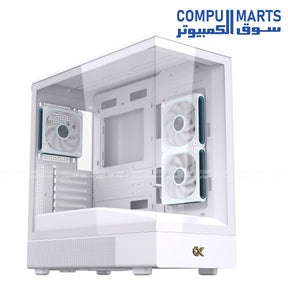 Xigmatek SUN 5 Fan ARGB PWM Full Tower Gaming Case White