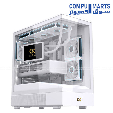 SUN Gaming Case – PC Case – Xigmatek – E-ATX High Airflow Case 420mm GPU Support 360 Radiator