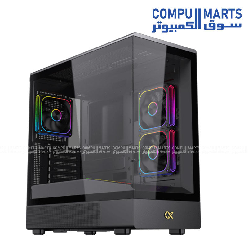 Xigmatek Sun 5 Fan Argb PWM Super Tower Case - Black