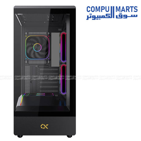 SUN Gaming Case – PC Case – Xigmatek – E-ATX High Airflow Case 420mm GPU Support 360 Radiator