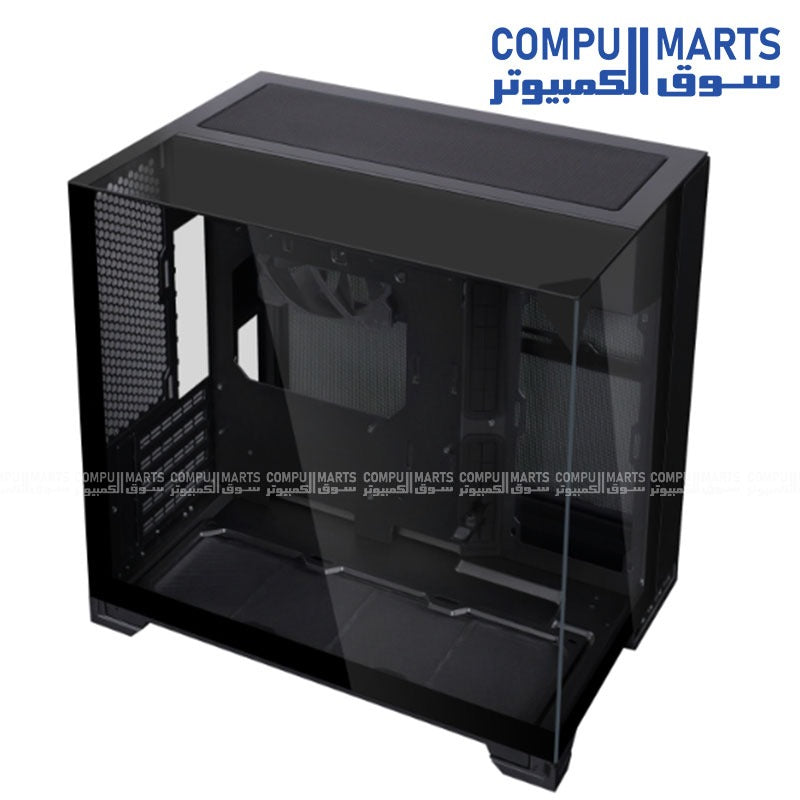 Built with steel, aluminum, and 4.0mm and 3.0mm tempered glass, the Lian Li O11 Vision M supports M-ATX and Mini-ITX