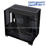 Built with steel, aluminum, and 4.0mm and 3.0mm tempered glass, the Lian Li O11 Vision M supports M-ATX and Mini-ITX