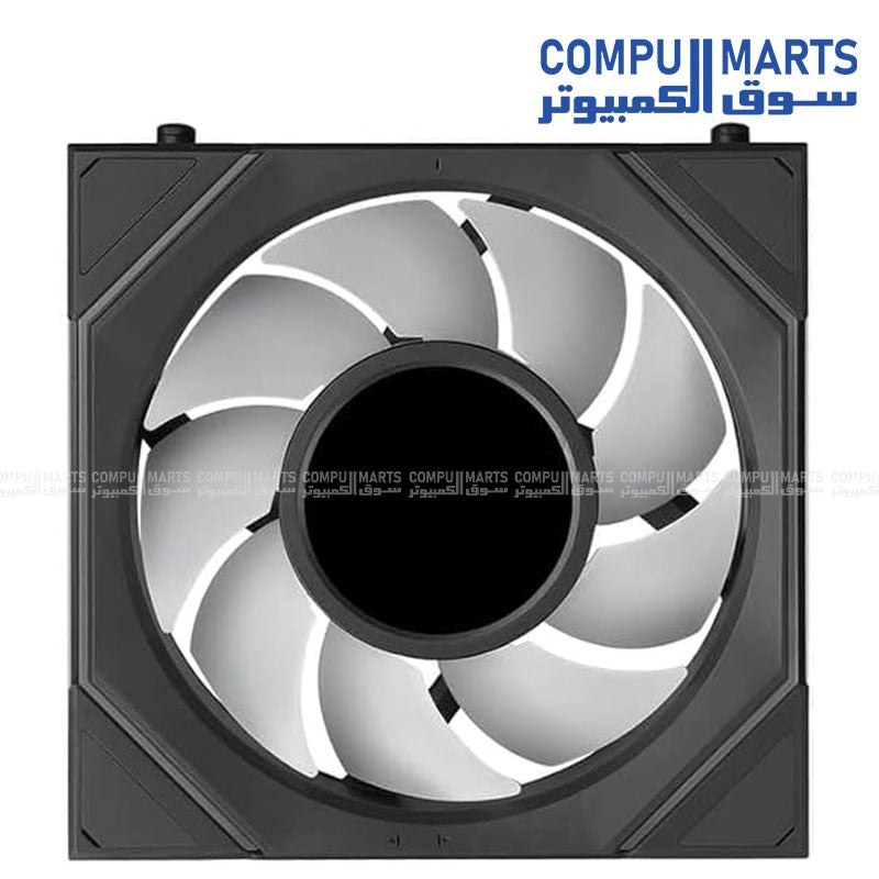 Featuring Fluid Dynamic Bearing, 64 LEDs, and 120mm × 124mm × 28mm dimensions, the Lian Li UNI Fan SL-INF LCD Flex