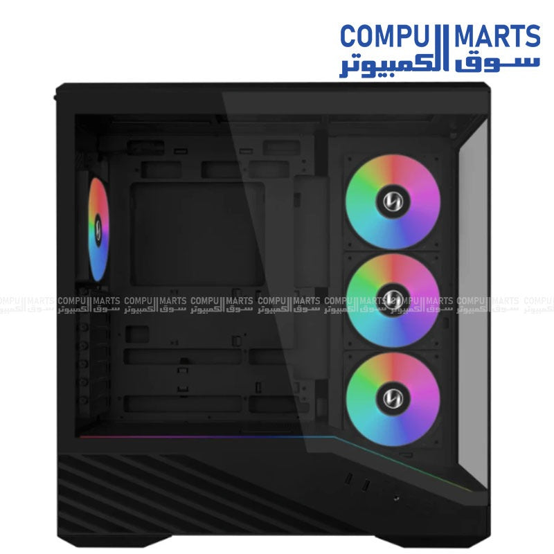 Black Lian Li Vector V100R Mini BTF case with USB 3.1 Type-C and SR750 750W PSU for buyers in Egypt