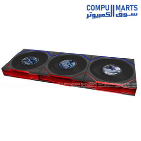 Lian Li UNI FAN TL LCD 120mm Reverse Blade ARGB Case Fan Triple Pack with Controller Black 12RTLLCD1F3B