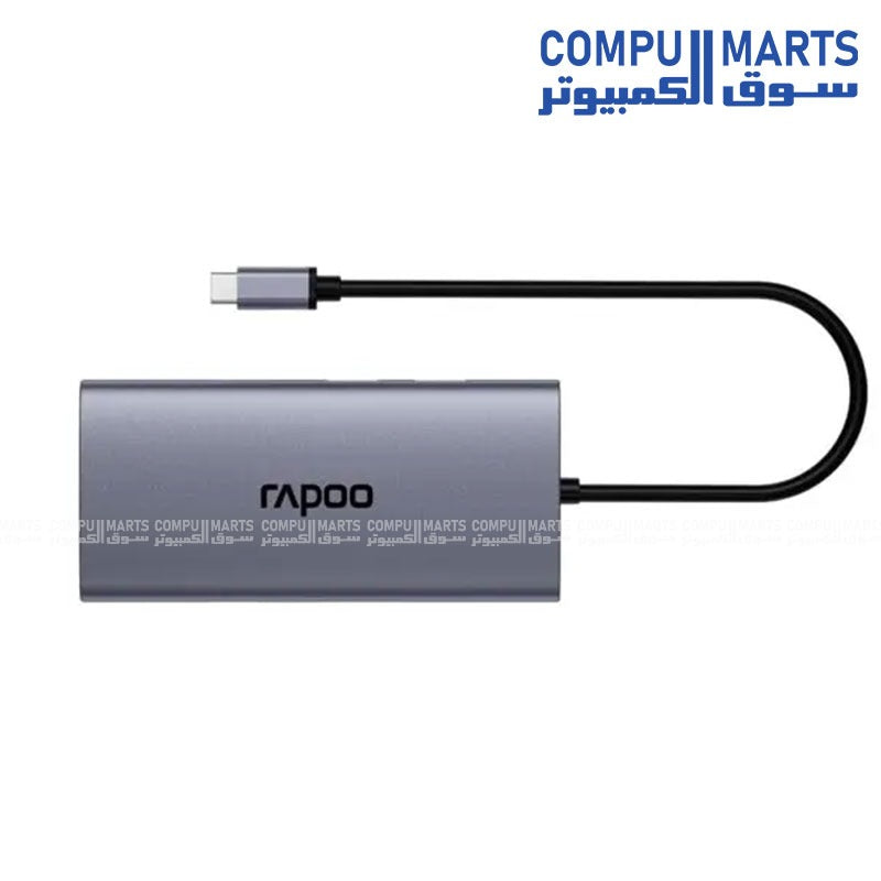 Rapoo 10-in-1 USB-C hub docking station with 4K HDMI, VGA, RJ-45 Ethernet and USB 3.0 connectivity