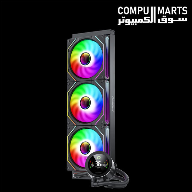 GameMax IceBurg 360 Digital BK 360mm AIO liquid CPU cooler black
