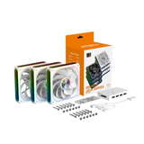 Xigmatek Infinity J22A 120mm ARGB Case Fan with Center Hub & Three Side Infinity LED, Hydro Bearing, 1500 RPM