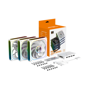 Infinity J22A PC cooling fan with 1500 RPM, low noise below 19.70 dBA, and ARGB lighting from Compumarts