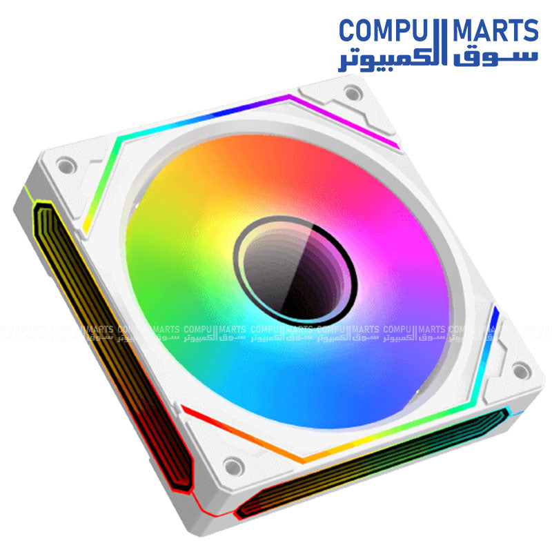 Xigmatek Infinity Pro 3 Arctic – 120mm ARGB Case Fans – White – High Airflow – Egypt