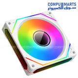 Xigmatek Infinity Pro 3 Arctic – 120mm ARGB Case Fans – White – High Airflow – Egypt