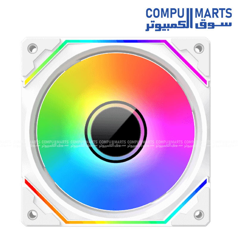 Xigmatek Infinity Pro 3 Arctic – 120mm ARGB Case Fans – White – High Airflow – Egypt