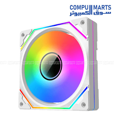 Xigmatek Infinity Pro 3 Arctic – 120mm ARGB Case Fans – White – High Airflow – Egypt