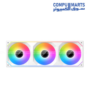 Xigmatek Infinity SF360 Digital ARGB 360mm Fan Kit Black and Arctic White with Infinity Ring LED Display