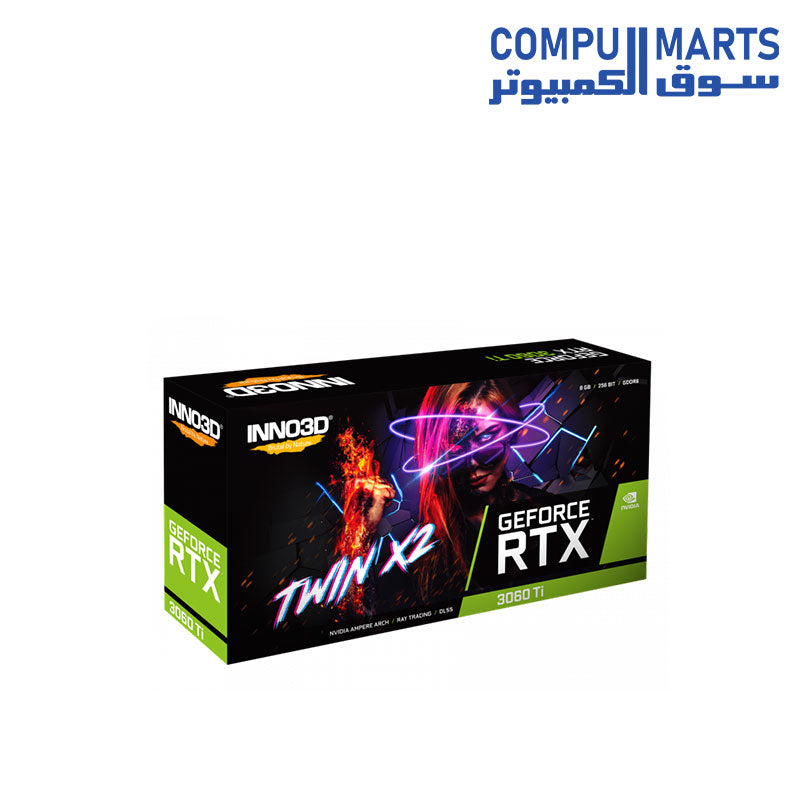 〔中古品〕 INNO3D GeForce RTX 3060 Ti TWIN X2 LHR N306T2-08D6-119032DH 〔中古品〕 INNO3D GeForce RTX 3060 Ti TWIN X2 LHR N306T2-08D6-119032DH