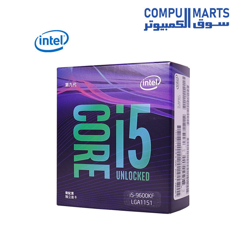 Intel Core i5-9600KF Processor 9M Cache, up to 4.60 GHz