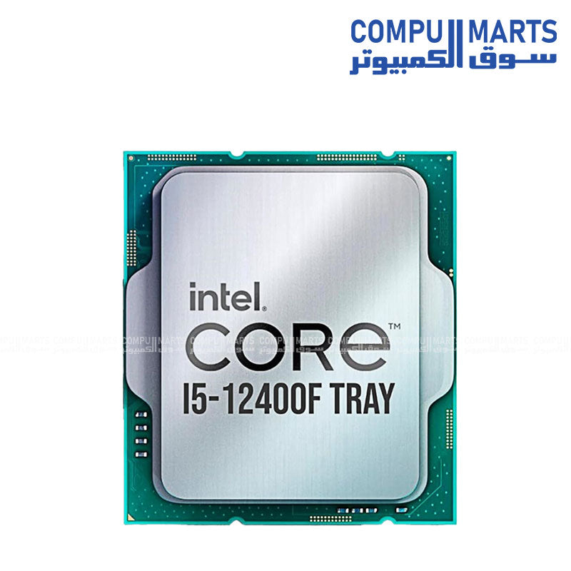 معالج Intel Core i5-12400F بسعة 18 ميجابايت وسرعة تصل إلى 4.40 GHz

