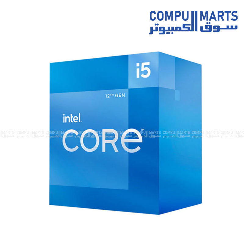Core i5‑12400F – Processor – Intel – 6 Cores – 18MB Cache – Up to 4.4GHz – TRAY + FAN – LGA1700


