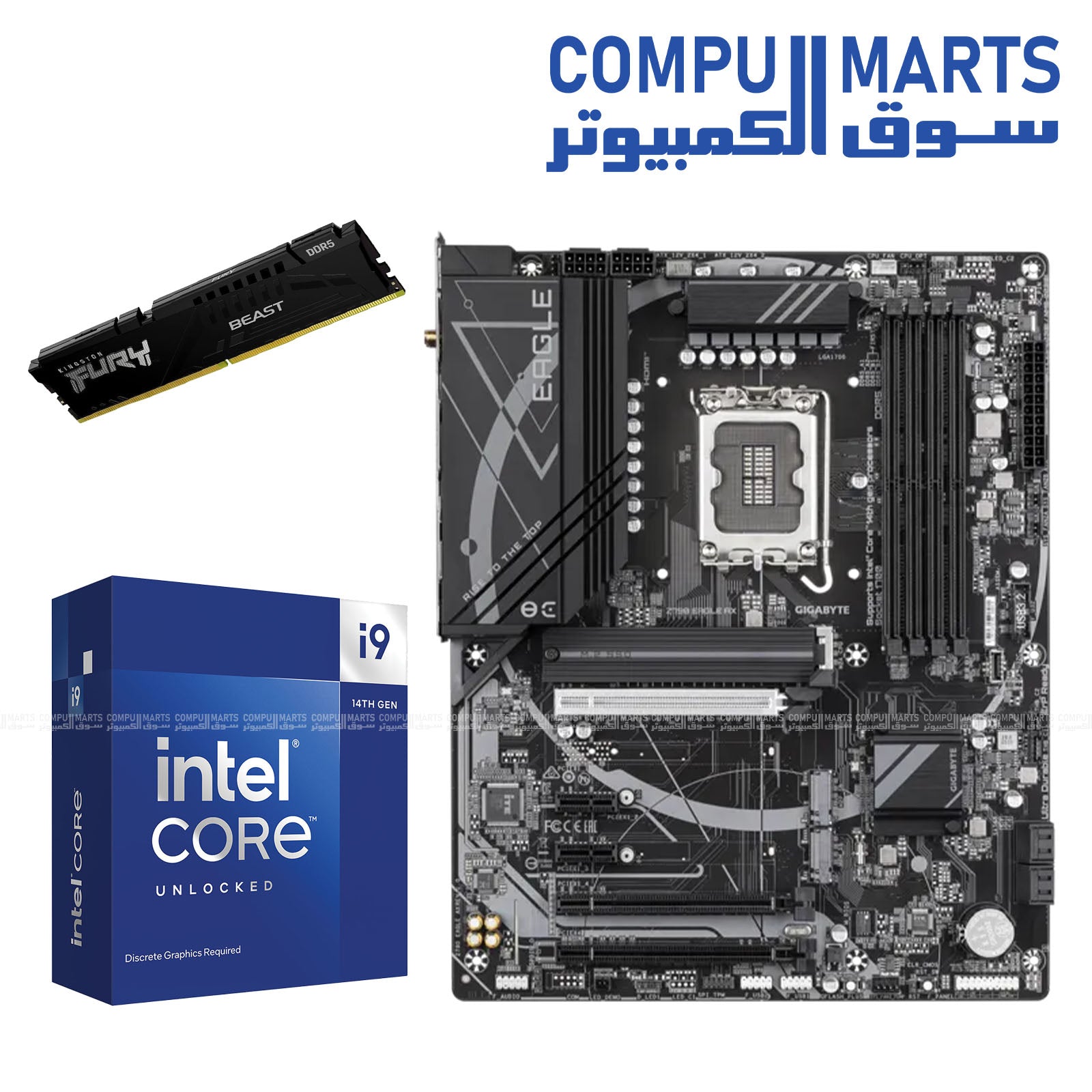 HORUS 3: Core i9-14900KF, Z790 Eagle AX, 32GB Kingston
