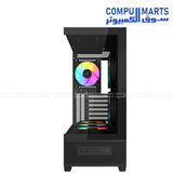 Jupiter II TG E-ATX PC Case with 6 ARGB Fans Control Hub Remote Control Tempered Glass Panels 750W 80 Plus Bronze PSU PCIe 5.0 USB Type-C White