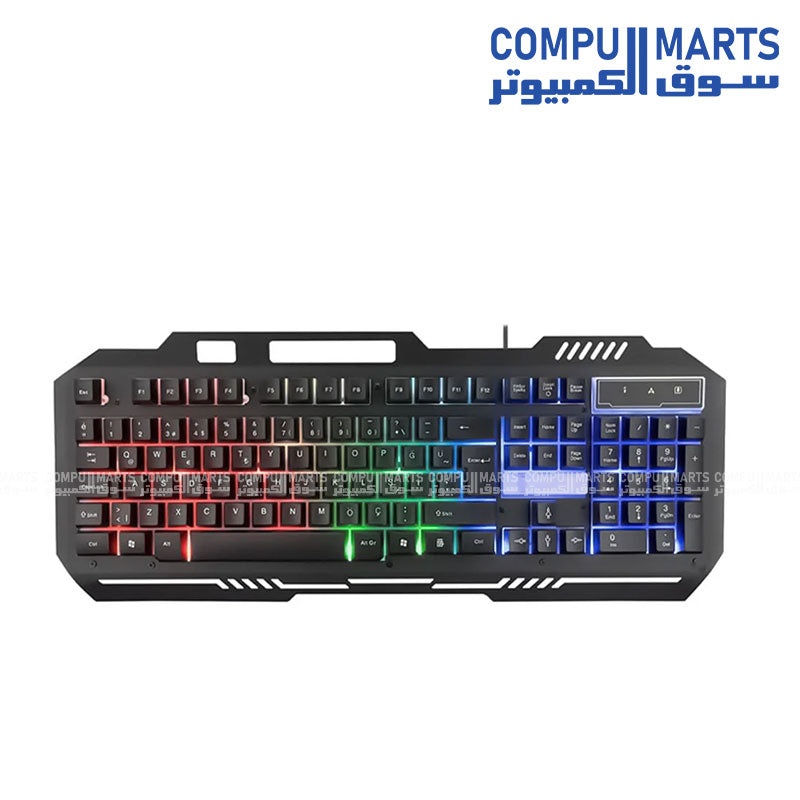 K-513 104-key colorful LED gaming keyboard