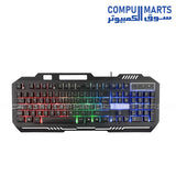 K-513 104-key colorful LED gaming keyboard