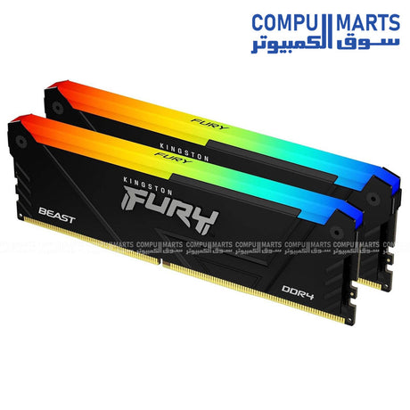 Kingston FURY 64GB DDR4 3200MHz CL16 Memory Kit – KF432C16BB2AK2/64