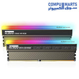 High-performance KLEVV CRAS XR RGB DDR4 desktop RAM featuring 3600MT/s tested speed and 1.35V operating voltage