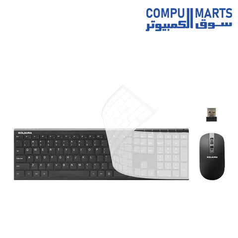 KOLAURA-Keyboard-Mouse-Rechargeable-Wireless