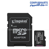 Kingston 256GB / 512GB microSDXC Canvas Select Plus 100R A1 C10 Memory Card with Adapter – Fast Storage for Mobile Devices