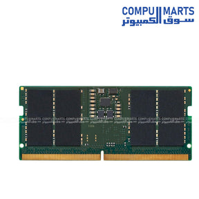 Kingston 16GB DDR5 5600MT/s Non-ECC CL46 SODIMM 1Rx8 Laptop Memory egypt