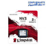 Kingston NV3 M.2 2230 NVMe PCIe 4.0 SSD 1TB 2TB internal high speed laptop storage