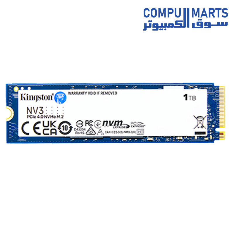 Kingston NV3 PCIe 4.0 NVMe M.2 2280 SSD - 1TB