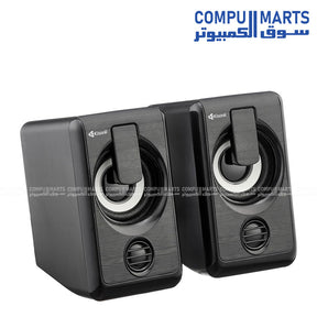 Kisonli L-1010 USB 2.0 speaker with colorful LED light and stereo sound in Egypt