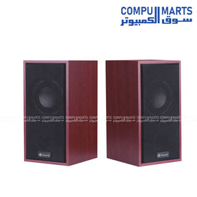 Kisonli T-003 USB 2.0 stereo speaker with LED light for laptop and PC in Egypt