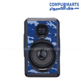 Kisonli T-012 2.0 USB stereo speaker with LED light for laptop and PC in Egypt