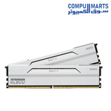 Klevv Bolt V 32GB 2x16GB DDR5 6000MHz CL28 desktop memory with AMD EXPO and XMP 3.0 support available in Egypt from Compumarts
